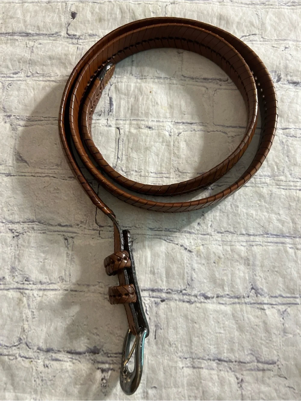 JOSEPH ELLIOTT BLACK GENUINE LEATHER GRAND HOTEL BUCKLE ADJUSTABLE BROWN WESTERN